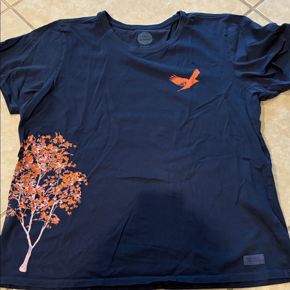 Life Is Good Classic Navy Tee